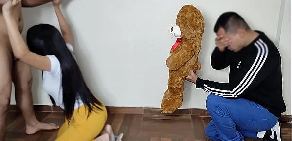  I Bring My Girlfriend a Teddy But She Prefers Her Lover&039;s Big Cock - The Day My Girlfriend Mounts Me In Front Of Me And I Enjoy It Netorare